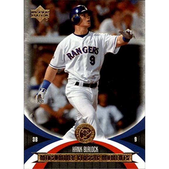 2005 UD Mini Jersey Collection #88 Hank Blalock MCM MLB Baseball Trading Card