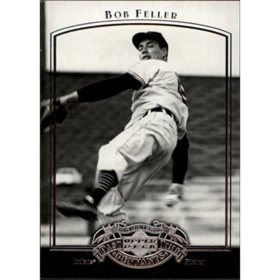 2005 UD Past Time Pennants #6 Bob Feller MLB Baseball Trading Card
