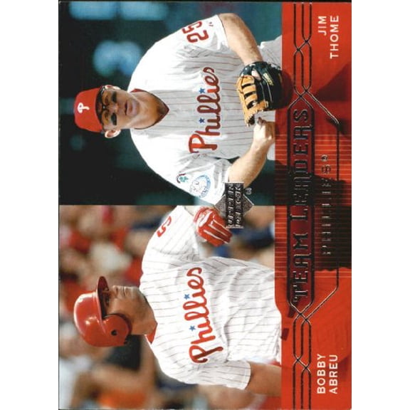 2005 Upper Deck #282 B.Abreu Jim Thome TL MLB Baseball Trading Card