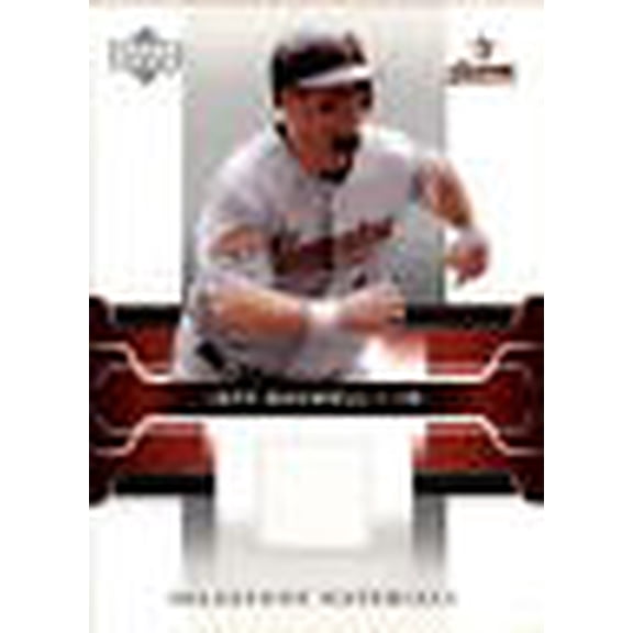 2005 Upper Deck Milestone Materials #BA Jeff Bagwell Jersey MLB Baseball Trading Card