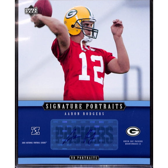 2005 Upper Deck UD Portraits Signature Portraits SP-65 Aaron Rodgers Auto Green Bay Packers