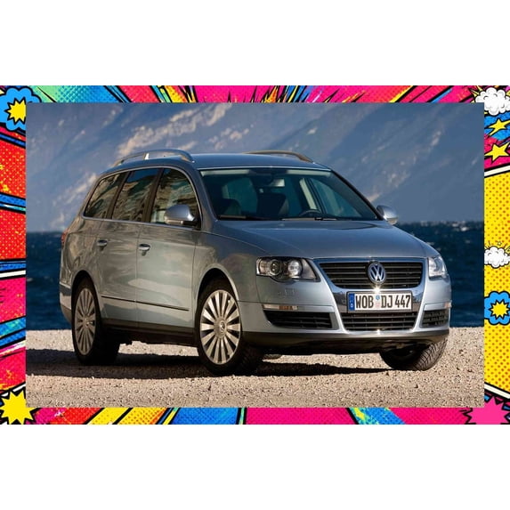 2005 Volkswagen Passat Variant - Pop Art Edition | 12x18 Inch Laminated ...
