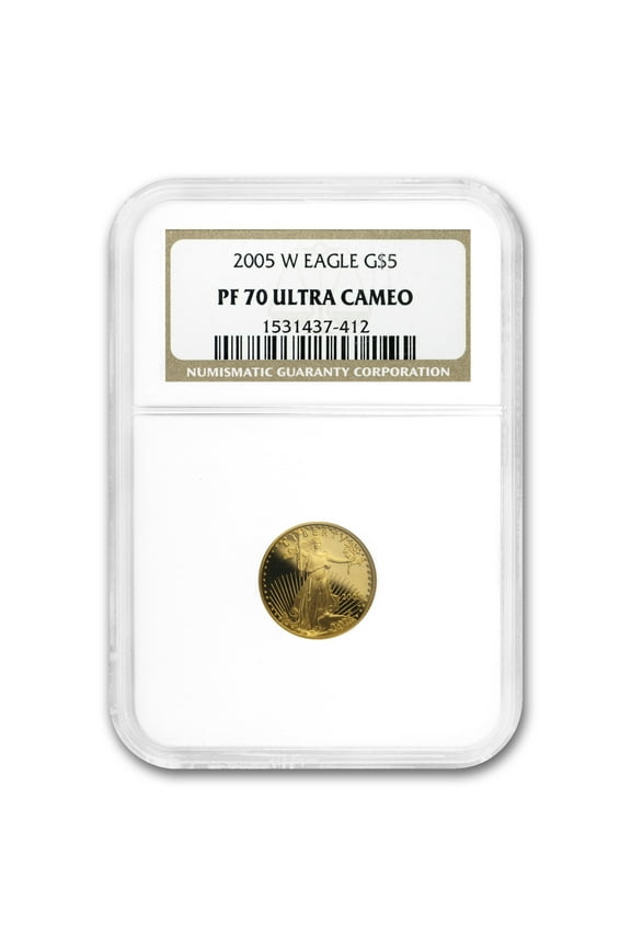 2005-W 1/10 oz Proof American Gold Eagle PF-70 UCAM NGC