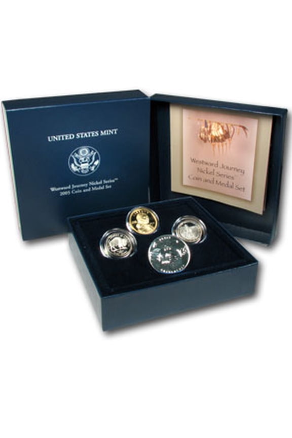 2005 Westward Journey Nickel Coin & Medal Set (w/Box & COA)