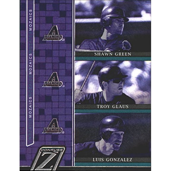 2005 Zenith Mozaics #7 S.Green Glaus L.Gonzalez MLB Baseball Trading Card