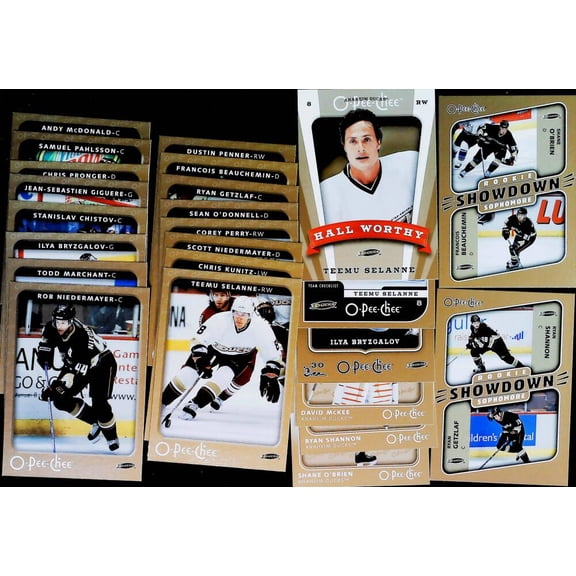 2006-07 O-Pee-Chee OPC with SP,RC Anaheim Ducks Team Set 25 Cards