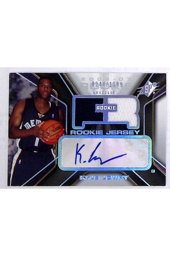 2006-07 SPx Autograph Rookie Jersey #140 Kyle Lowry RC Rookie AUTO Memphis Grizzlies NBA Basketball Trading Card