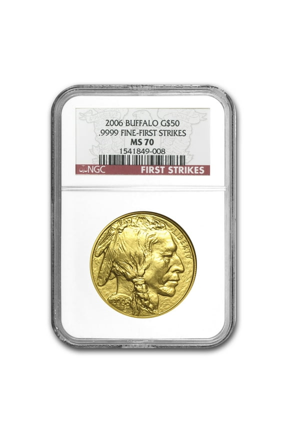 2006 1 oz Gold Buffalo MS-70 NGC (First Strikes)