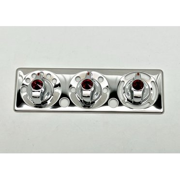 United Pacific A/C Vents For Peterbilt 379, 384, 386, 388, 389 (2006+) W/ Blue Diamond - Set Of 4