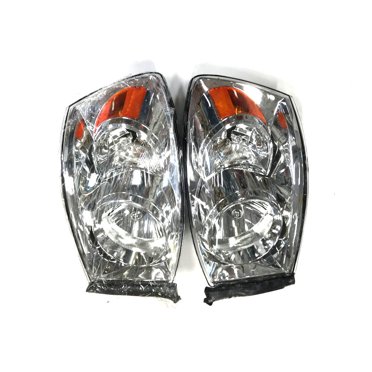 Pair Halogen Headlight Assemblies For Dodge Ram 1500 (2006-2008) & Ram 2500/3500 (2006-2009) – ADCARLIGHTS Chrome