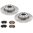 thumbnail image 1 of 2006-2009 Swagen for Rabbit Rear Brake Rotors & Pads (260MM) - 5 Bolt Holes, Solid Rotor Style, Ceramic Brake Pads, OEM Fitment, 1 of 5