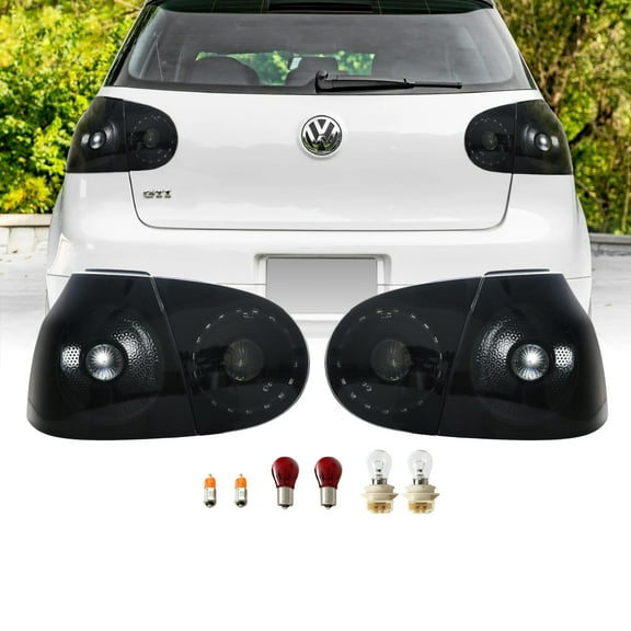2006-2009 VW Golf 5 GTi R32 Rabbit Mk.5 V All Smoke 4 Pieces Rear Tail Light - Unique Style Racing
