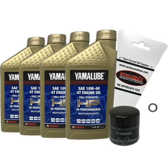 2006-2014 Genuine Yamaha FZ1 Full Synthetic 10w40 Oil Change Kit