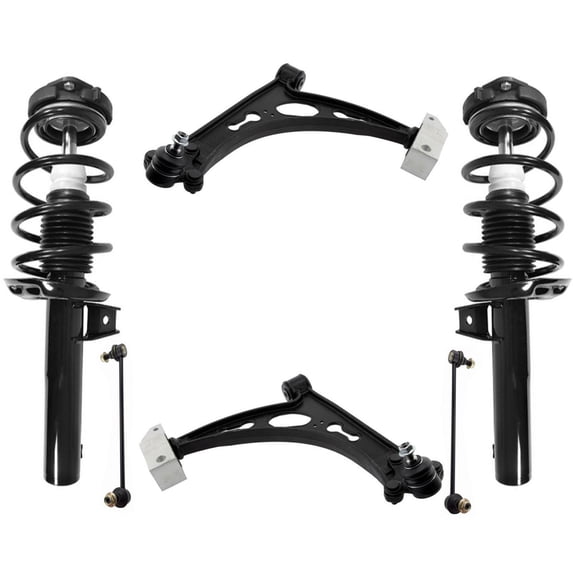 2006-2014 for Jetta W Dynamic Heads Front Struts & Control Arms - Fits A3, for Golf, for Quattro, for Rabbit, 100% for Fit & Sealed, Easy Installation
