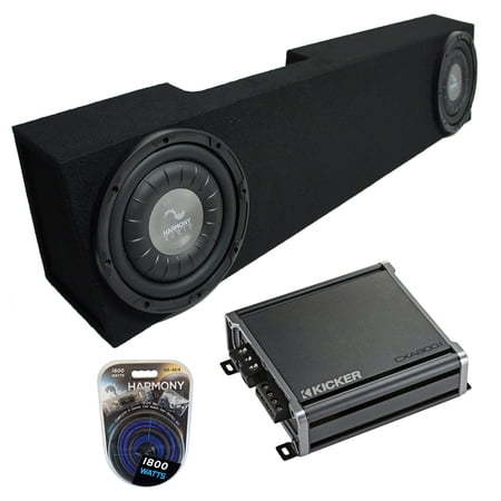 2006-2015 Fits Dodge Ram Mega Cab Harmony F104 Dual 10" Sub Box & CXA800.1 Amp