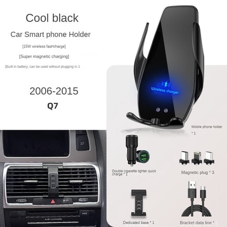 2006-2015 For Audi Q7 Car Phone Holder Wireless Charger Car Mount