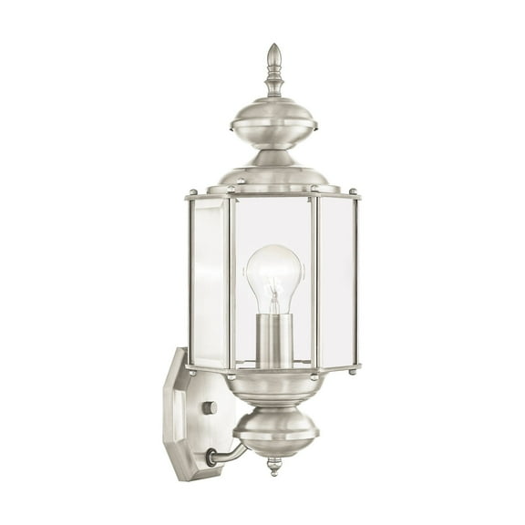 Livex Lighting Outdoor Wall Lantern in Brushed Nickel