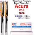 thumbnail image 1 of 2006 Acura RSX Performance Beam Wipers (Set of 2), 1 of 3