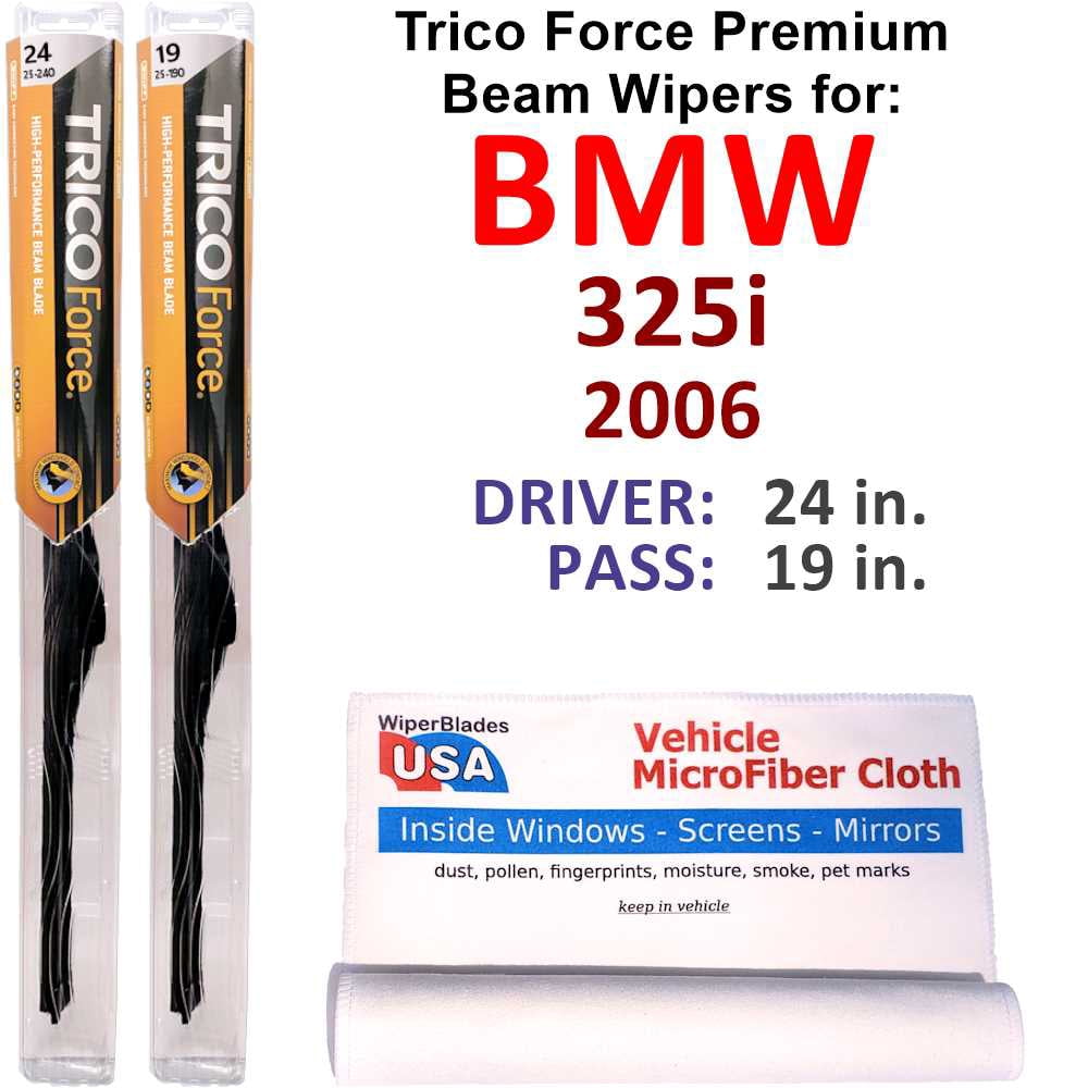 2006 BMW 325i Performance Beam Wipers (Set of 2) - Walmart.com