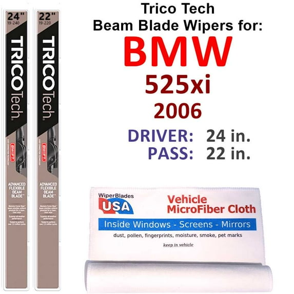 2006 BMW 525xi Beam Blade Wipers (Set of 2)