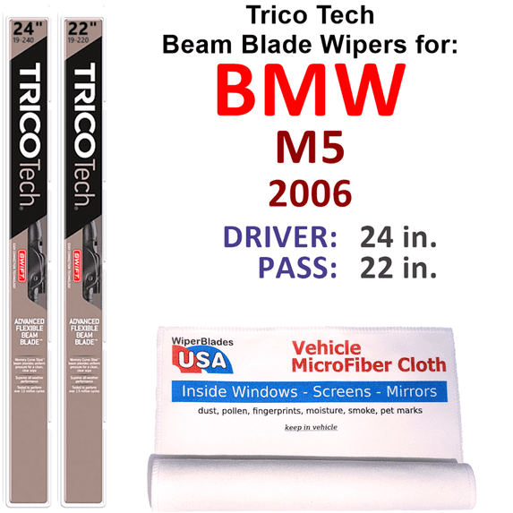 2006 BMW M5 Beam Blade Wipers (Set of 2)