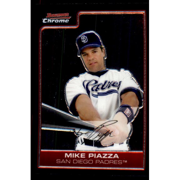 2006 Bowman Chrome #86 Mike Piazza MLB Baseball Trading Card