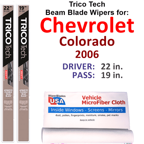 2006 Chevrolet Colorado Beam Blade Wipers (Set of 2)