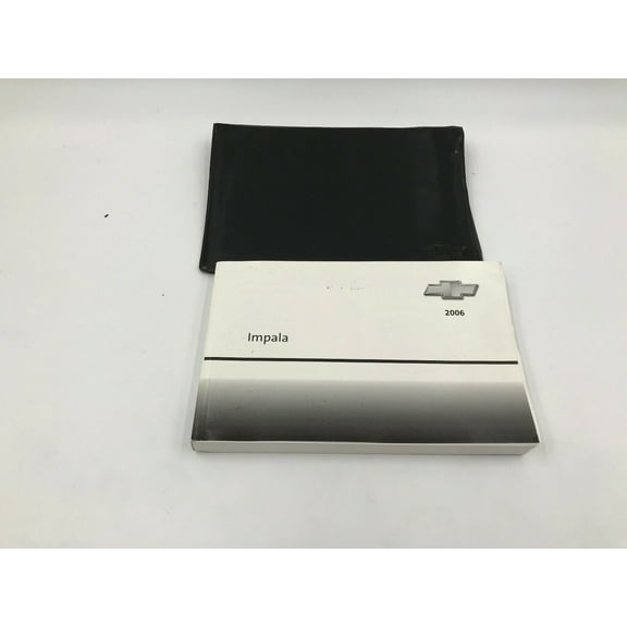 2006 Chevrolet Impala Owners Manual with Case OEM A02B18021