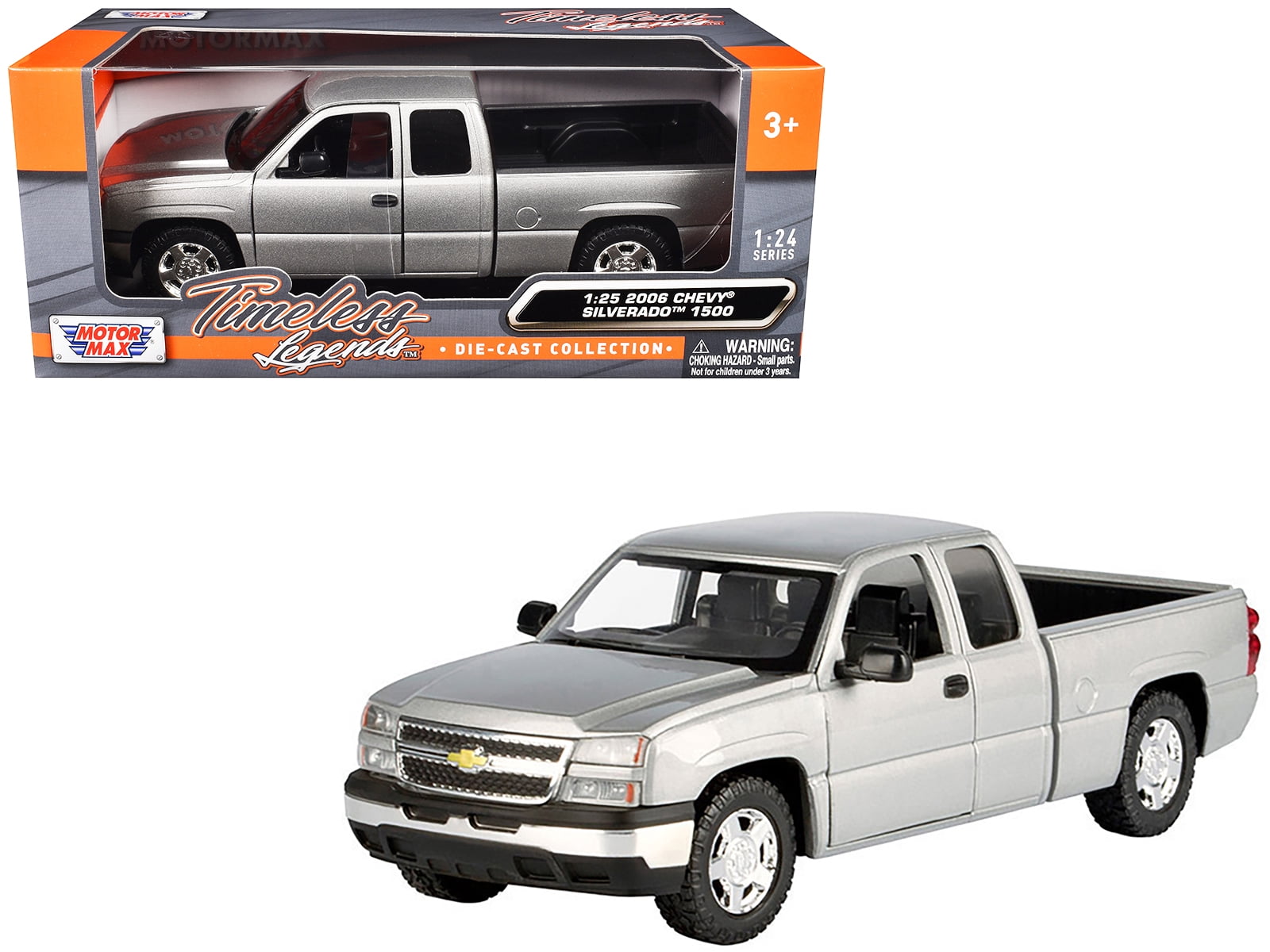 MOTORMAX 2006 Chevrolet Silverado 1500 Pickup Truck 1/25 Diecast