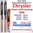 thumbnail image 1 of 2006 Chrysler Town and Country Beam Blade Wipers (Set of 3) w/Rear Wiper, 1 of 3