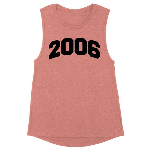 2006 College Style Women's Muscle Tank 2X-Large Desert Pink