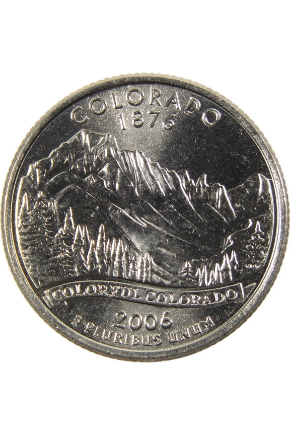 2006 D Colorado State Quarter BU Uncirculated Clad 25c Coin