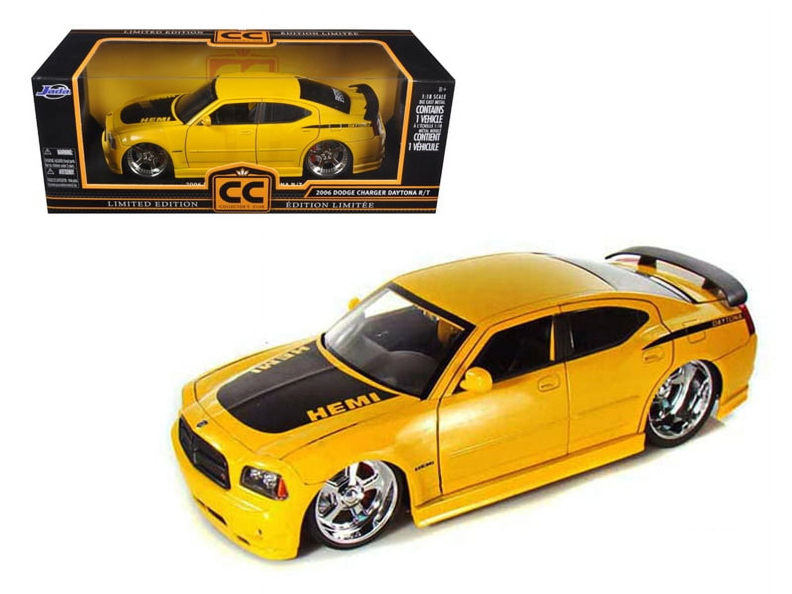 2006 Dodge Charger R/T Daytona Hemi Yellow 1/18 Di - Walmart.com