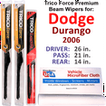 thumbnail image 1 of 2006 Dodge Durango Performance Beam Wipers (Set of 3) w/Rear Wiper, 1 of 3