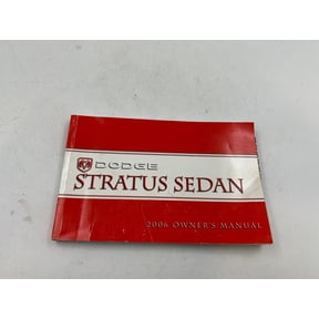 2006 Dodge Stratus Sedan Owners Manual OEM M04B08004