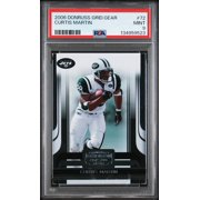 Graded 2006 Donruss Gridiron Gear Curtis Martin #72 PSA 9 New York Jets Football Card