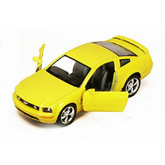 2006 Ford Mustang GT, Yellow - Kinsmart 5091D - 1/38 scale Diecast Model Toy Car (Brand New, but NOT IN BOX)