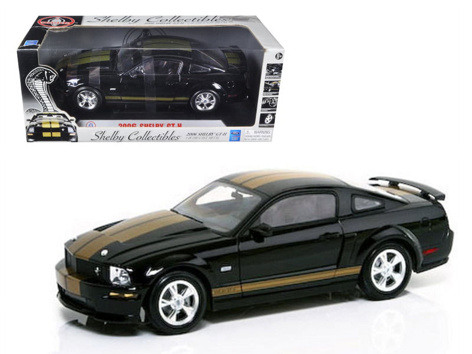 Shelby Collectibles 1/18 Scale 2006 Shelby GT-H - Black/Gold
