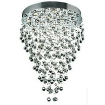 2006 Galaxy Collection Hanging Fixture D28in H36in Lt:12 Chrome Finish (Royal Cut Crystal)