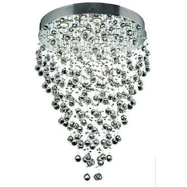2006 Galaxy Collection Hanging Fixture D28in H36in Lt:12 Chrome Finish (Royal Cut Crystal)