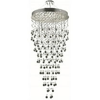 2006 Galaxy Collection Large Hanging Fixture D28in H60in Lt:13 Chrome Finish (Royal Cut Crystal)