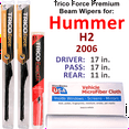 thumbnail image 1 of 2006 Hummer H2 Performance Beam Wipers (Set of 3) w/Rear Wiper, 1 of 3