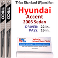 thumbnail image 1 of 2006 Hyundai Accent Wiper Blades (Set of 2), 1 of 3