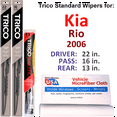 thumbnail image 1 of 2006 Kia Rio Wiper Blades (Set of 3) w/Rear Wiper, 1 of 3