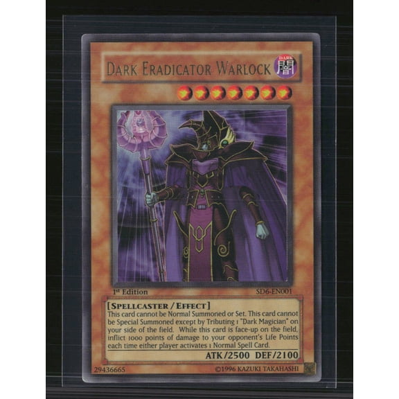 2006 Konami Yu-Gi-Oh! Spellcaster's Judgment Dark Eradicator Warlock Ultra Rare 1st Edition