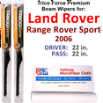 thumbnail image 1 of 2006 Land Rover Range Rover Sport Performance Beam Wipers (Set of 2), 1 of 3