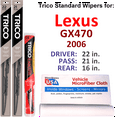 thumbnail image 1 of 2006 Lexus GX470 Wiper Blades (Set of 3) w/Rear Wiper, 1 of 3