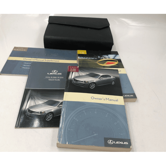 2006 Lexus IS250 IS350 Owners Manual Set OEM K01B44055