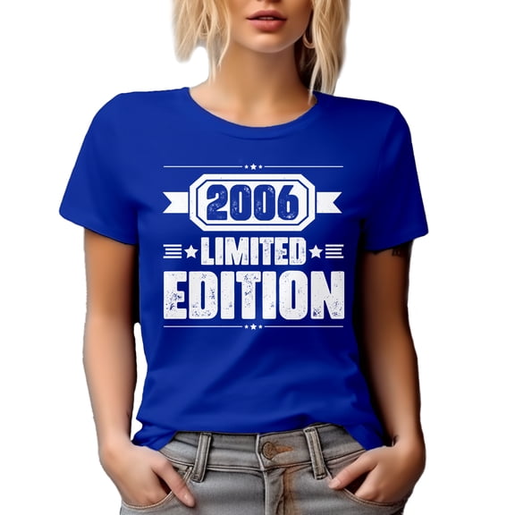 2006 Limited Edition - Birthday or Birth Year, Royal Blue T-Shirt, Small