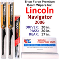thumbnail image 1 of 2006 Lincoln Navigator Performance Beam Wipers (Set of 3) w/Rear Wiper, 1 of 3